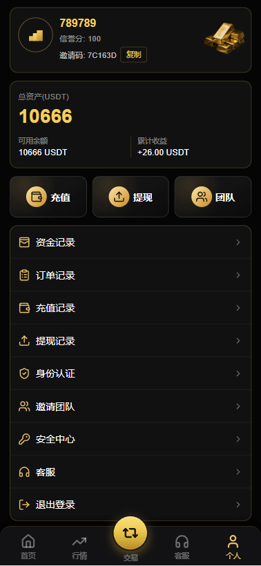 【优选代售】PHP版海外高端黄金交易源码/微盘微交易/黄金投资交易