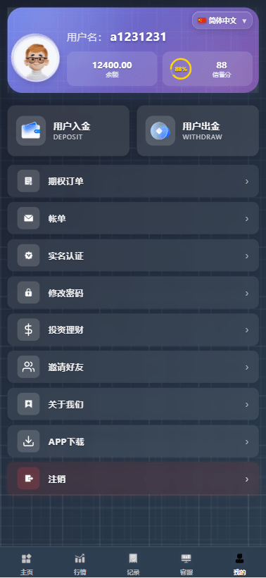 【优选代售】海外综合微盘系统/虚拟币/外汇/贵金属/实名认证/余额宝/信用分